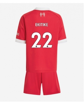 Billige Fotballdrakt Liverpool Hugo Ekitike #22 Replika Hjemmedraktsett Barn 2025-26 Kortermet (med bukser)